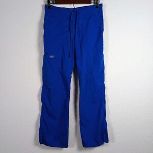 Cherokee Workwear Revolution Women's XS Petite WW120P Royal Blue Drawstring...